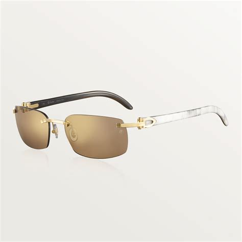 cartier glasses buffalo horn.